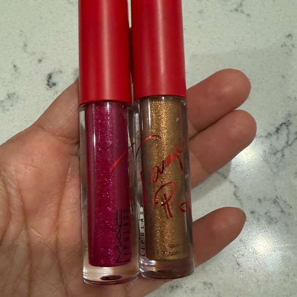 MAC Cosmetics Viva Glam Taraji P Henson Lipstick & Lip Gloss Set Berry & Bronze - Picture 7 of 8